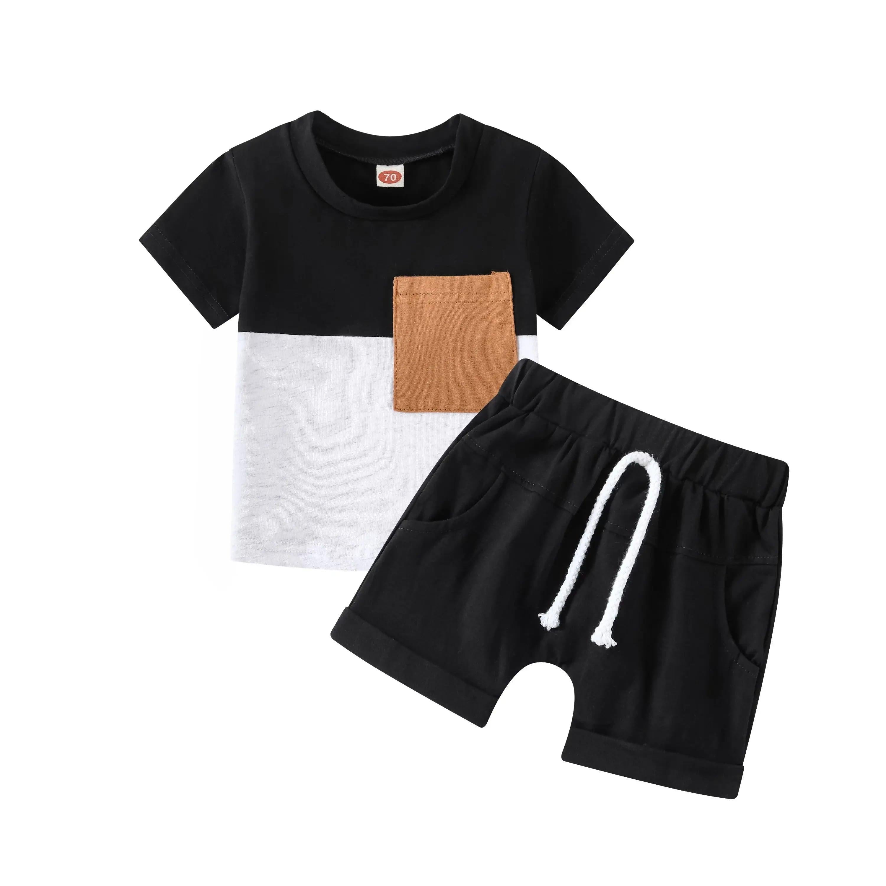 Black X White Baby T-Shirt And Pant Set